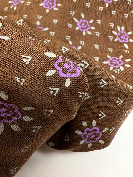 Wool Floral Printed Fabric