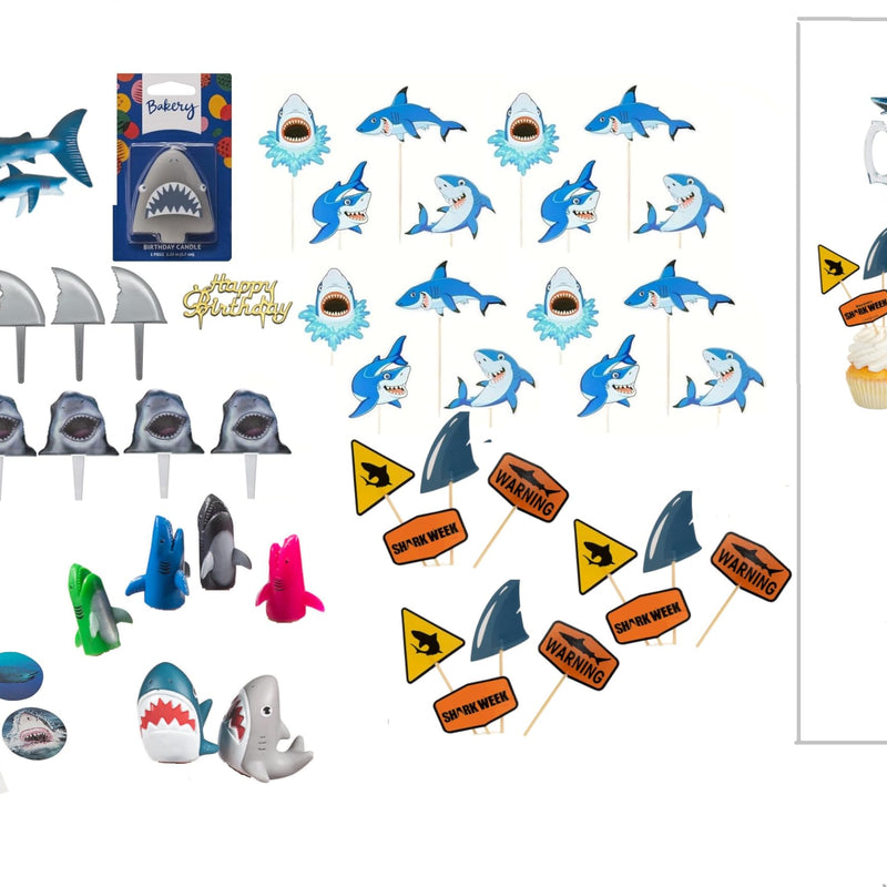 61 Piece Shark Party Kit (ideal for a larger party)