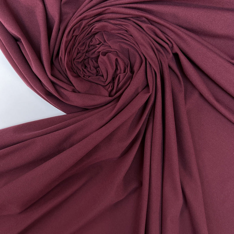 Red Polyamide Elastane Knitted Fabric