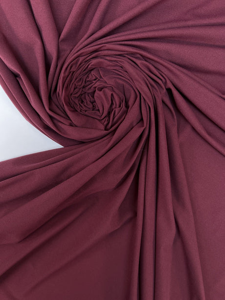 Red Polyamide Elastane Knitted Fabric