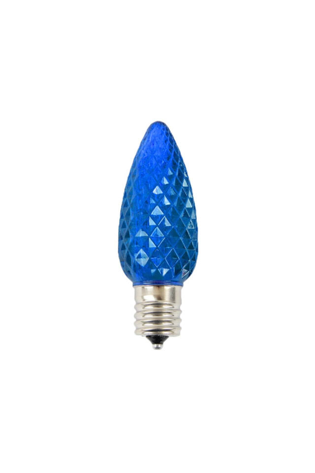 C9 Wonderful LED SMD Bulb (25 bulbs/bag) - Faceted, Blue