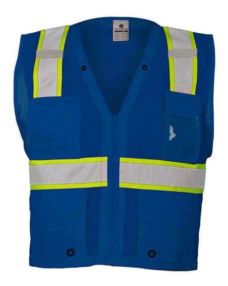 Kishigo Unisex EV Series Enhanced Visibility Multi-Pocket Mesh Vest