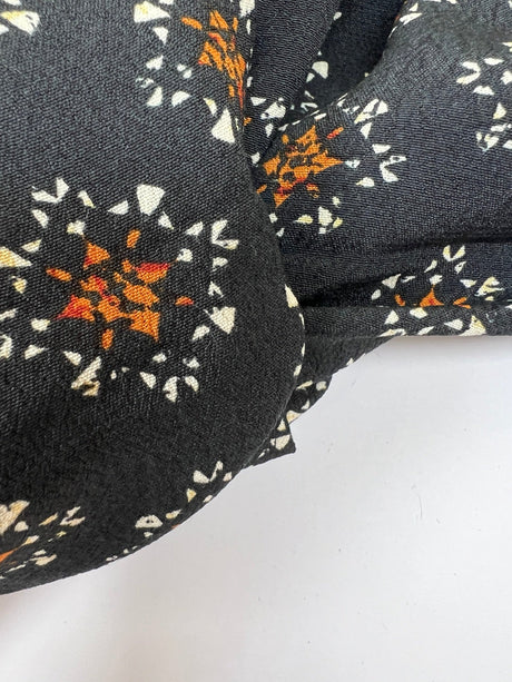 Viscose Crepe Printed Brown Fabric