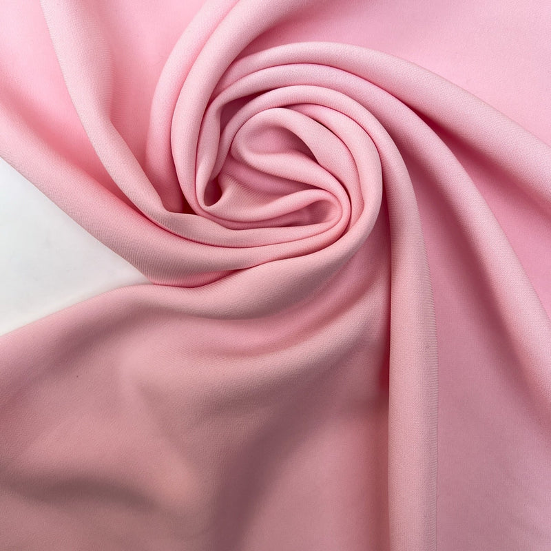 Pink Crepe Viscose Fabric