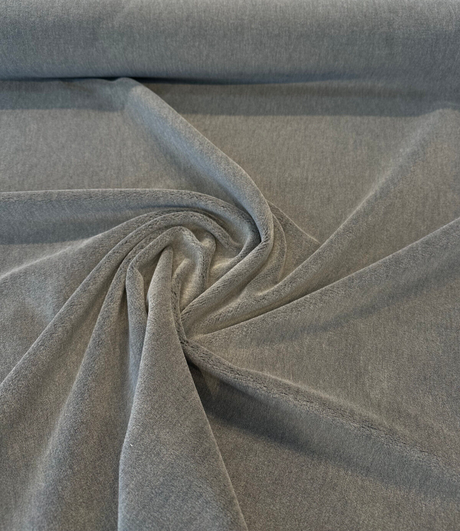 Italian Alpaca Mohair Upholstery Fabric - Gray Gris, 56" Width (1 Yard)