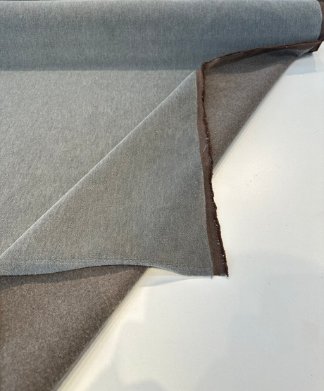 Italian Alpaca Mohair Upholstery Fabric - Gray Gris, 56" Width (1 Yard)