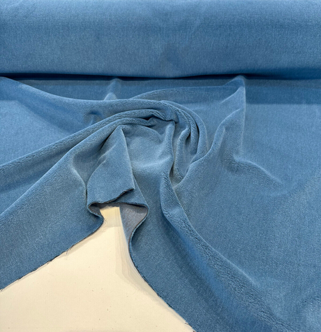 One Mario Sirtori Alpaca Fabric - Blue Bridgewater Upholstery Fabric, 56" Width (1 Yard)
