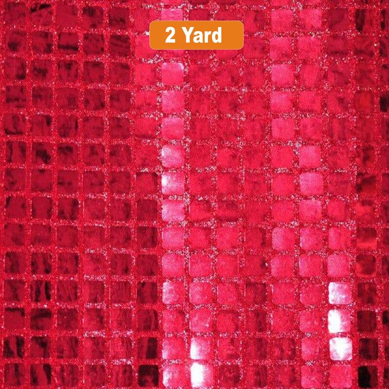 Square Sequins Fabric Quad Sequins Fabric 45" Wide Multiple Colors
