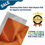 Shantung Satin Fabric Satin Dupioni Silk for Apparel and Garments
