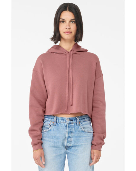 BELLA+CANVAS® Women’s Cropped Fleece Hoodie Sweatshirt Soft, Sustainable & Stylish