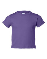 RADYAN® Toddler Cotton Jersey Crew Neck Short Sleeve Tee - 3301T