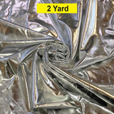 Metallic Foil Spandex Lame Stretch Fabric for Apparel and Costumes