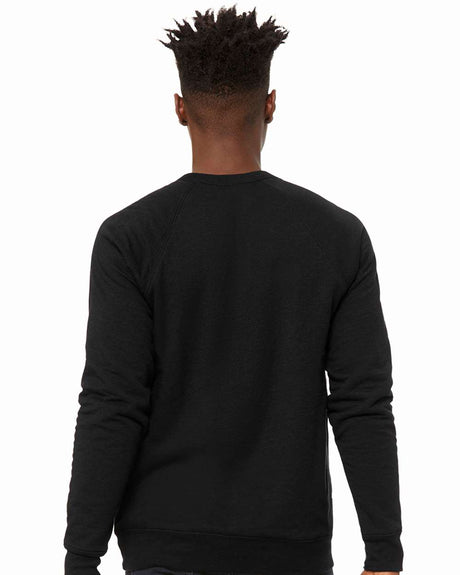 BELLA + CANVAS Sponge Fleece Raglan Crewneck Long Sleeve Sweatshirt in Autumn