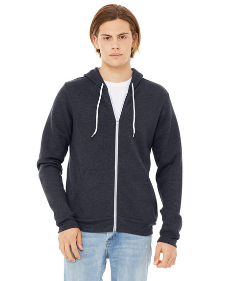 Bella + Canvas® Sponge Fleece Full-Zip Hoodie Sweatshirt