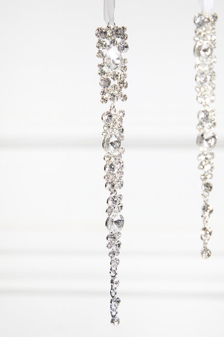 Jewel Icicle Ornaments - Set of 2