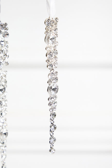Jewel Icicle Ornaments - Set of 2