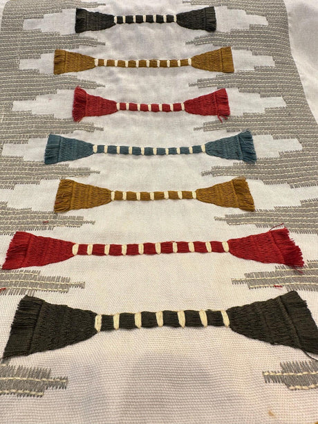 Waverly Le Souk Emb Spice Southwestern Embroidered Fabric - Spice Southwestern Embroidered, 57" Width (1 Yard)