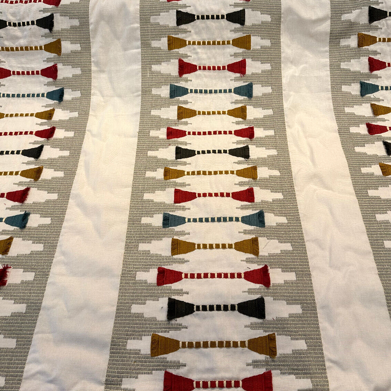 Waverly Le Souk Emb Spice Southwestern Embroidered Fabric - Spice Southwestern Embroidered, 57" Width (1 Yard)