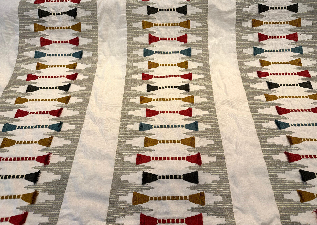 Waverly Le Souk Emb Spice Southwestern Embroidered Fabric - Spice Southwestern Embroidered, 57" Width (1 Yard)