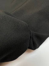 Black Wool Cotton Moiré Fabric