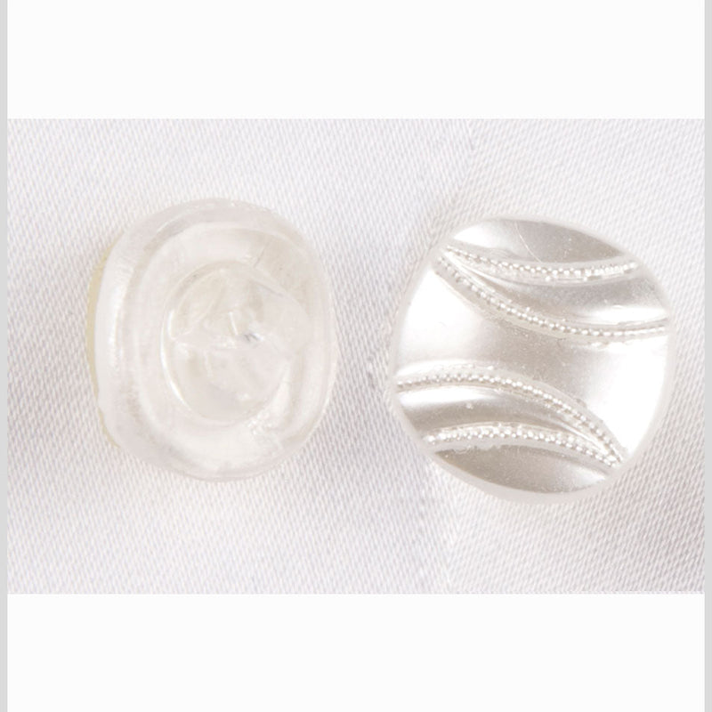 Pearl White Pearl Glass Button - 22L/14mm