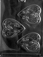 Hearts with Vines Chocolate Mold - LPV017