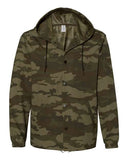 Water-Resistant Hooded Windbreaker