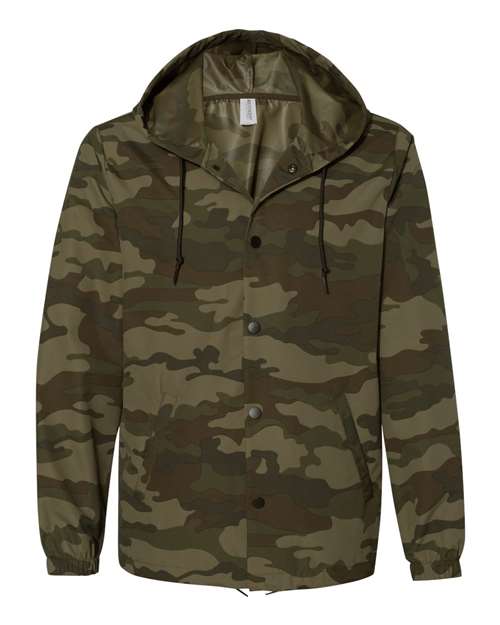 Men's Water-Resistant Hooded Windbreaker