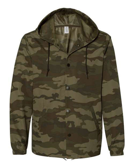 Men's Water-Resistant Hooded Windbreaker
