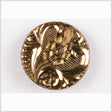 Old Gold Glass Button - 28L/18mm
