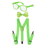Neon Suspender, Bowtie, Sunglasses Accessory Set - Toddlers