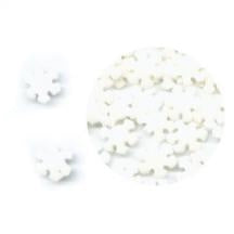 White Snowflake Edible Confetti - 2.2 Ounces