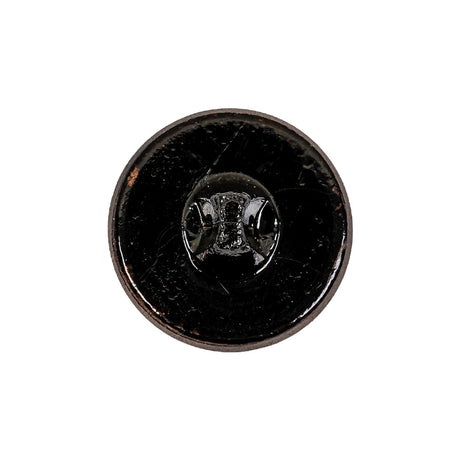 Old Gold Glass Button - 36L/23mm