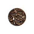 Old Gold Glass Button - 36L/23mm