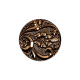 Old Gold Glass Button - 36L/23mm