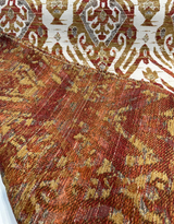 Esperanza Chenille Upholstery Fabric - Persimmon Red Ikat, 58" Width (By The Yard)