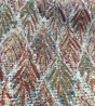 Swavelle Live It Be Americana Chenille Upholstery Chenille Fabric - Americana Leaves, Red Blue White, 58" Width (By The Yard)