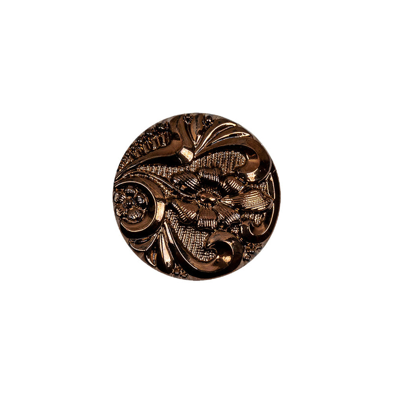 Copper Glass Button - 28L/18mm