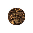 Copper Glass Button - 36L/23mm