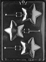 Rounded Star Lolly Chocolate Mold
