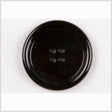 Black Glass Button - 36L/23mm