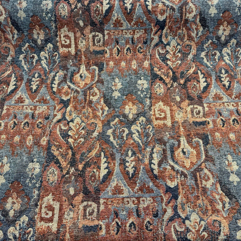 Swavelle Sedona Rust Tribal Kaisley Chenille Upholstery Fabric - Rust Tribal Pattern, 56" Width (1 Yard)