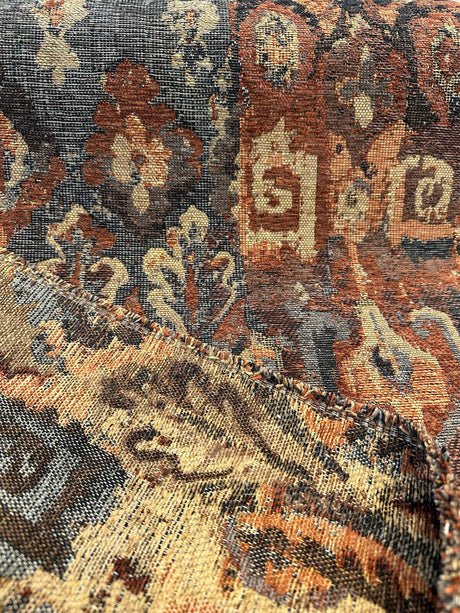 Swavelle Sedona Rust Tribal Kaisley Chenille Upholstery Fabric - Rust Tribal Pattern, 56" Width (1 Yard)