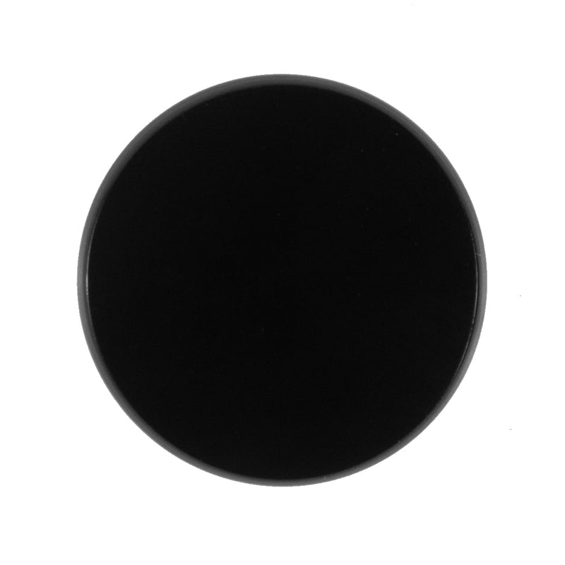 Black Glass Button - 40L/25.5mm