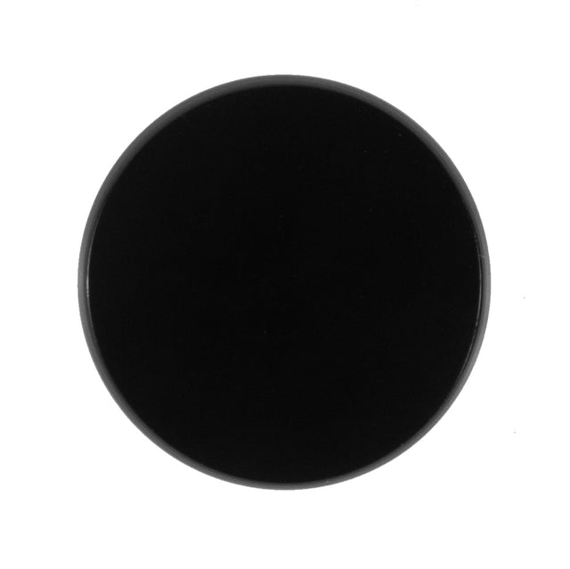 Black Glass Button - 40L/25.5mm