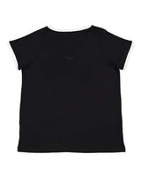 Women's Curvy Retro Ringer Premium Jersey V-Neck Tee