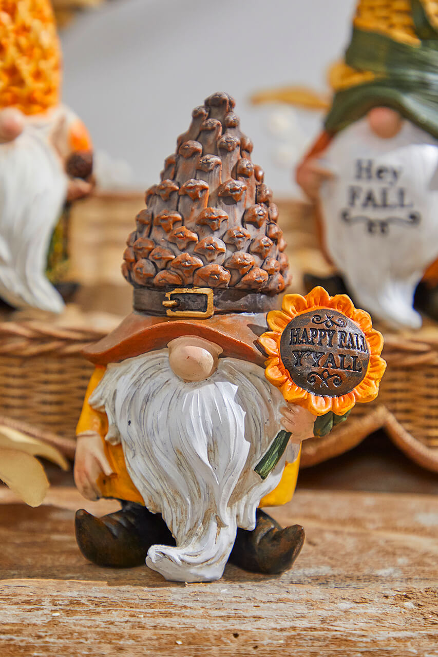 5" Resin Harvest Gnome Figurine