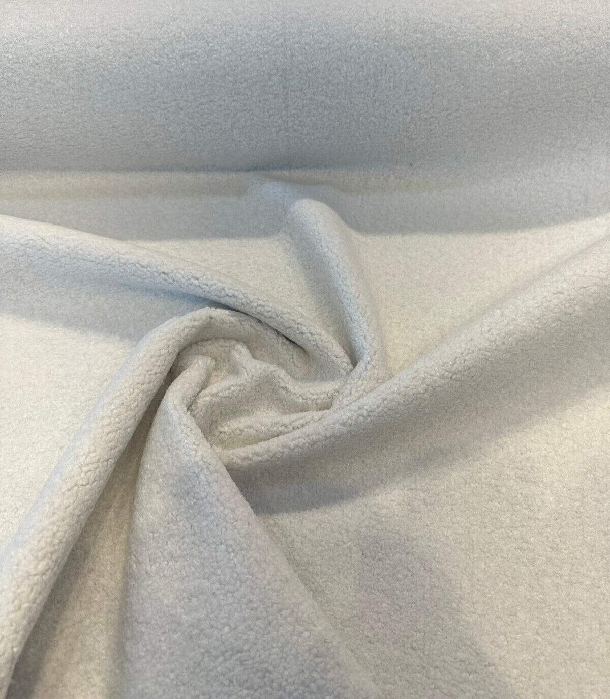 White Wooly Poodle Boucle Upholstery Fabric - White Boucle, 54" Width (1 Yard)