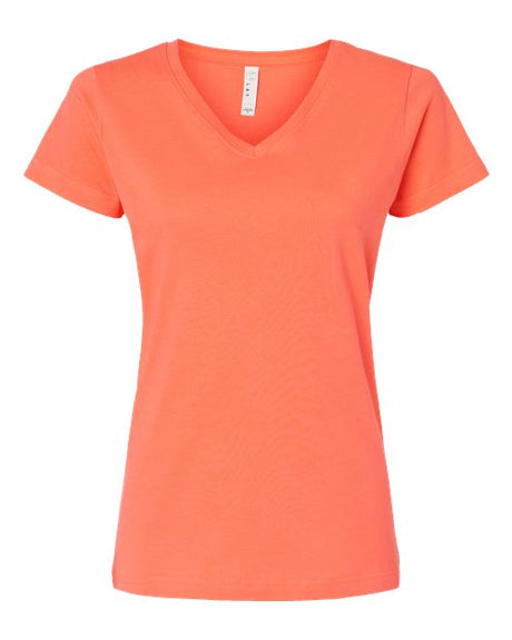 LAT Women's Fine Jersey V-Neck Tee