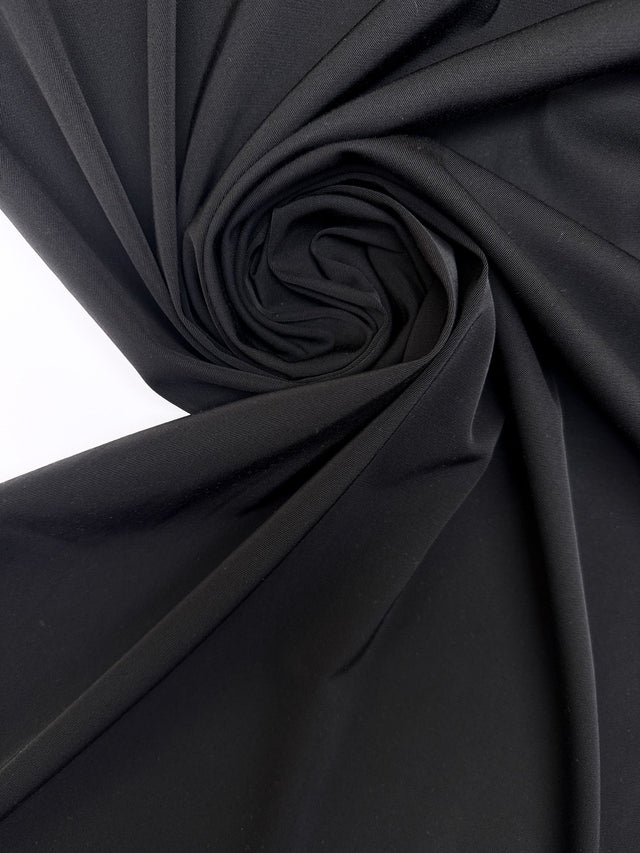 Black Triacetate Cotton Twill